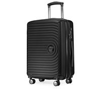 HAUPTSTADTKOFFER Mitte - Hand Luggage 55x40x23, TSA, 4 Wheels, Travel Suitcase, Hard-Shell Suitcase, Rolling Suitcase, Hand Luggage Suitcase, Cabin Luggage Suitcase, Black