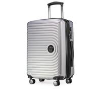 Hauptstadtkoffer MITTE - Hand Luggage, Cabin Trolley with Extension, TSA, 4 Double Spinner, 55 cm, 55 L, Silver