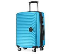 HAUPTSTADTKOFFER Mitte - Hand Luggage 55x40x23, TSA, 4 Wheels, Travel Suitcase, Hard-Shell Suitcase, Rolling Suitcase, Hand Luggage Suitcase, Cabin Luggage Suitcase, Cyan Blue