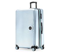 HAUPTSTADTKOFFER - MITTE - Large Check-in Trolley, Hard Shell Suitcase with Extension, TSA, 4 Double Spinner, 76 cm, 138 L, Pool Blue