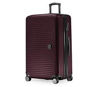 HAUPTSTADTKOFFER Mitte - Large Hard-Shell Suitcase, TSA, 4 Wheels, Check-In Luggage with 8 cm Volume Expansion, 77cm, 130 liters, Burgundy