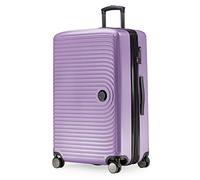 HAUPTSTADTKOFFER - MITTE - Large Check-in Trolley, Hard Shell Suitcase with Extension, TSA, 4 Double Spinner, 76 cm, 138 L, Lilac