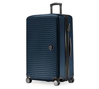 HAUPTSTADTKOFFER Mitte - Large Hard-Shell Suitcase, TSA, 4 Wheels, Check-In Luggage with 8 cm Volume Expansion, 77cm, 130 liters, Dark Blue