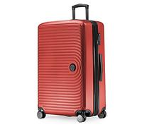 HAUPTSTADTKOFFER Mitte - Large Hard-Shell Suitcase, TSA, 4 Wheels, Check-In Luggage with 8 cm Volume Expansion, 77cm, 130 liters, Red