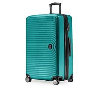 HAUPTSTADTKOFFER Mitte - Large Hard-Shell Suitcase, TSA, 4 Wheels, Check-In Luggage with 8 cm Volume Expansion, 77cm, 130 liters, Turquoise