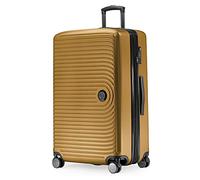 HAUPTSTADTKOFFER Mitte - Large Hard-Shell Suitcase, TSA, 4 Wheels, Check-In Luggage with 8 cm Volume Expansion, 77cm, 130 liters, Autumn Gold