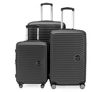 Hauptstadtkoffer - MITTE - Set of 3 suitcases - Cabin Luggage on Wheels 55 cm, Medium Size Trolley 68 cm + Large Suitcase 77 cm, ABS, TSA Lock, Graphite