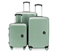 Hauptstadtkoffer Mitte - Set of 3 Suitcases - Hand Luggage Suitcase 55 cm, Medium Suitcase 68 cm + Large Travel Suitcase 77 cm, Hard Shell ABS, TSA, Mint