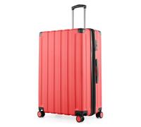 Hauptstadtkoffer Q-Damm - Large Hard-Shell Suitcase, TSA, 4 Wheels, Check-in Luggage with 6 cm Volume Expansion, 78 cm, 133 liters, Coral