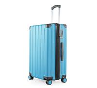 Hauptstadtkoffer Q-Damm - Large Hard-Shell Suitcase, TSA, 4 Wheels, Check-in Luggage with 6 cm Volume Expansion, 78 cm, 133 liters, Cyan Blue