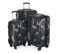 Hauptstadtkoffer Spree - 3-Piece Luggage Set - Carry-On Suitcase 55 cm, Medium Suitcase 65 cm & Large Travel Suitcase 75 cm, ABS+PC Hardshell, TSA Combination Lock, Camouflage