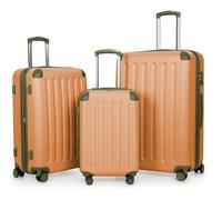 Hauptstadtkoffer Spree - 3-Piece Luggage Set - Carry-On Suitcase 55 cm, Medium Suitcase 65 cm & Large Travel Suitcase 75 cm, ABS+PC Hardshell, TSA Combination Lock, Apricot