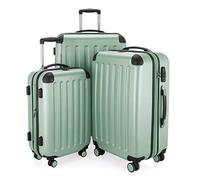 HAUPTSTADTKOFFER - Spree - Set of 3 Hard-Side Luggages Glossy Suitcase Hardside Spinner Trolley Expandable (55, 65 & 75 cm) TSA, Mint