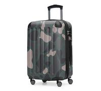 Hauptstadtkoffer Spree - Cabin Luggage, 55 × 35 × 20 cm for All Airlines, Travel Suitcase, Hard Shell Trolley, Carry-On Suitcase, Camouflage