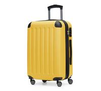 HAUPTSTADTKOFFER - SPREE Hard Shell Suitcase Trolley Suitcase Travel Suitcase 4 Double Wheels, yellow, 55 cm, Suitcase