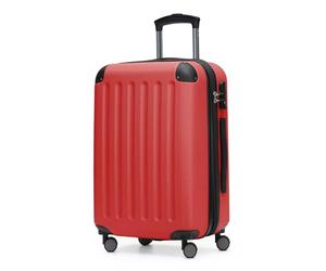 Hauptstadtkoffer Spree - Cabin Luggage, 55 × 35 × 20 cm for All Airlines, Travel Suitcase, Hard Shell Trolley, Carry-On Suitcase, Red