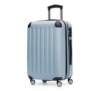 HAUPTSTADTKOFFER - Spree - Carry on Luggage On-Board Suitcase Bag Hardside Spinner Trolley 4 Wheel Expandable, 55cm, TSA, Pool Blue