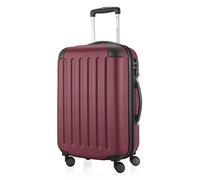 HAUPTSTADTKOFFER - Spree - Carry on luggage Suitcase Hardside Spinner Trolley Expandable 55 cm TSA, Burgundy