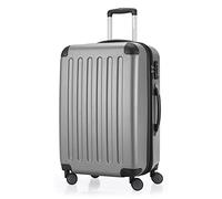 HAUPTSTADTKOFFER - SPREE hard shell suitcase, trolley suitcase, travel suitcase, 4 double wheels, silver, 65 cm Koffer, Medium suitcase