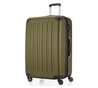 Hauptstadtkoffer Spree - Large Hardshell Suitcase, TSA Lock, 4 Double Wheels, Trolley Luggage, Rolling Suitcase, Travel Case with Expandable Capacity, 75 cm, 119 Liters, Avocado