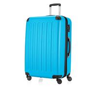Hauptstadtkoffer Spree - Large Hardshell Suitcase, TSA Lock, 4 Double Wheels, Trolley Luggage, Rolling Suitcase, Travel Case with Expandable Capacity, 75 cm, 119 Liters, Cyanblue