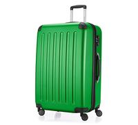 Hauptstadtkoffer Spree - Large Hardshell Suitcase, TSA Lock, 4 Double Wheels, Trolley Luggage, Rolling Suitcase, Travel Case with Expandable Capacity, 75 cm, 119 Liters, Green