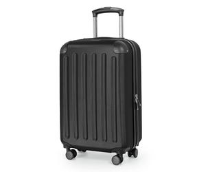 Hauptstadtkoffer - Spree - Lightweight Hand Luggage, 55 x 35 x 20 cm, for Any Airline Hard Shell Suitcase, Trolley, Trolley Suitcase, Travel Suitcase, 4 Double Wheels, 2.3 kg, 33 L, Black, Black, S,