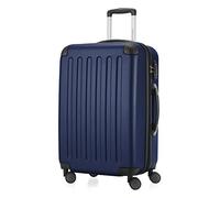 HAUPTSTADTKOFFER - SPREE hard shell suitcase, trolley suitcase, travel suitcase, 4 double wheels, darkblue, 65 cm Koffer, Case