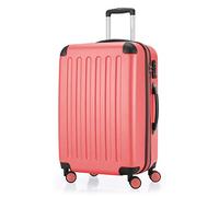 Hauptstadtkoffer Spree - Medium Hardshell Suitcase, TSA Lock, 4 Wheels, Trolley Luggage, Rolling Suitcase, Travel Case with Expandable Capacity, 65 cm, 74 Liters, Coral