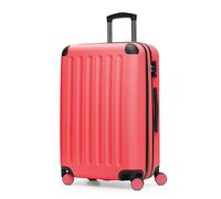 Hauptstadtkoffer Spree - Medium Hardshell Suitcase, TSA Lock, 4 Wheels, Trolley Luggage, Rolling Suitcase, Travel Case with Expandable Capacity, 65 cm, 74 Liters, Coral