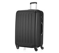 HAUPTSTADTKOFFER - SPREE - Set of 3 Hard-side Luggages Glossy Suitcase Hardside Spinner Trolley Expandable (S, M & L) TSA, Black