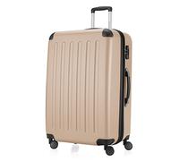 Hauptstadtkoffer - Spree - Set of 3 Hard-Side Luggages Glossy Suitcase Hardside Spinner Trolley Expandable (55, 65 & 75 cm) TSA, Champagne