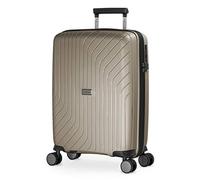 Hauptstadtkoffer TXL Cabin Suitcase 55x40x20 cm TSA Lock Hard Shell Trolley 4 Double Wheels Lightweight 2.2 kg Carry on Luggage 42L, Champagne