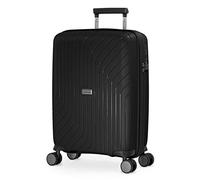 Hauptstadtkoffer TXL Cabin Suitcase 55x40x20 cm TSA Lock Hard Shell Trolley 4 Double Wheels Lightweight 2.2 kg Carry on Luggage 42L, Black