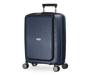 Hauptstadtkoffer TXL Cabin Suitcase 55x40x23 cm with Laptop Compartment, TSA Lock, Hard Shell Trolley, 4 Double Wheels, Lightweight 2.4 kg, Carry-On Luggage 42L Travel Suitcase, Dark Blue