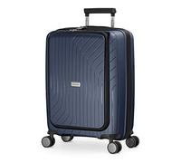 HAUPTSTADTKOFFER - TXL - Lightweight Carry-On Luggage with Laptop Bag, Sturdy Cabin Size Hardside Trolley, Polypropylene, 55 cm, 40 L, TSA, Dark Blue