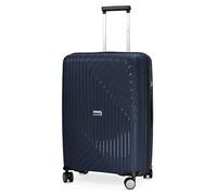 Hauptstadtkoffer TXL Medium Hard Shell Suitcase 66 cm, TSA Lock, Polypropylene Travel Suitcase, 4 Wheel Trolley, Lightweight 2.8 kg, Expandable Luggage 73L, Dark Blue
