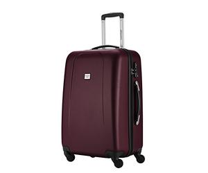 HAUPTSTADTKOFFER - Wedding - Luggage Suitcase Hardside Hard Shell Spinner Trolley 4 Wheel Case, TSA, 65 cm, 67 Liter, Burgundy