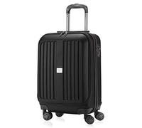 HAUPTSTADTKOFFER - X-Berg - Luggage Suitcase Hardside Spinner Trolley 4 Wheel Expandable, TSA, 65 cm, Black mat
