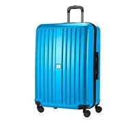 HAUPTSTADTKOFFER - X-Berg - Luggage Suitcase Hardside Spinner Trolley 4 Wheel Expandable TSA, 75 cm, 126 Liter, Cyanblue Glossy