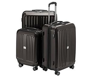 HAUPTSTADTKOFFER - X-Berg - Set of 3 Hardside Luggages Suitcase Spinner Trolley (S, M & L), TSA, 258 Liter, Graphite Glossy