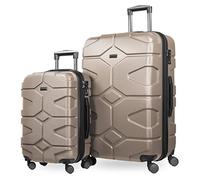 HAUPTSTADTKOFFER - X-Kölln 2er Koffer-Set Trolley-Set Rollkoffer Reisekoffer, TSA, (S & L), Luggage Set, 76 cm, 150 liters, Gold