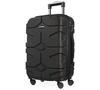 Hauptstadtkoffer - X-Kölln - Hand Luggage Hard Shell Expandable Cabin Trolley TSA Lock, 55 cm, 50 Liter, Black