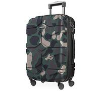 Hauptstadtkoffer - X-Kölln - Hand Luggage Hard Shell Expandable Cabin Trolley TSA Lock, 55 cm, 50 Liter, Camouflage