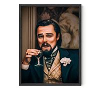 HAUS AND HUES Leonardo DiCaprio Meme Poster - Funny TV Wall Art for Dorm & College Room, Unframed 12x16