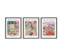 HAUS AND HUES Matisse Prints - Set of 3 Henri Matisse Wall Art, Famous Artist Paintings, Colorful Matisse Poster Set, Impressionist and Modern Art, Classic Art Poster (12x16, Unframed)
