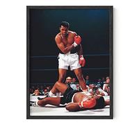HAUS AND HUES Muhammad Ali Posters - Muhammad Ali Canvas Wall Art for Men, Motivational Wall Decor, Ring Boxing Posters, Motivational Posters for Gym Posters, Inspirational Posters (Unframed 12x16)
