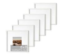HAUS AND HUES White Square Frames Set of 6-8x8