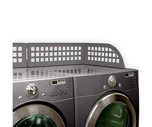Haus Maus The Original Laundry Guard - Stop Laundry From Falling Behind Washer/Dryer - Invented by a US Mom - Made in NorthAmerica - Magnetic - Fits Most Front Loading Machines - Top of Fridge - Grey