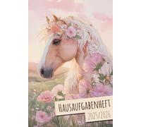 Hausaufgabenheft 2025/2026: Pferd Hausaufgabenheft Reiten von August 2025 bis Juli 2026 für Pferdeliebhaber, Reiter & Mädchen | Wochenplaner, ... das neue Schuljahr | ca. DIN A 5, 132 Seiten